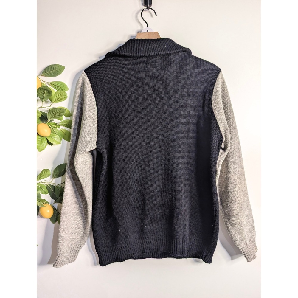 Vintage STOBI Quarter Zip Sweater 100% Wool Sz M - Picture 3 of 3